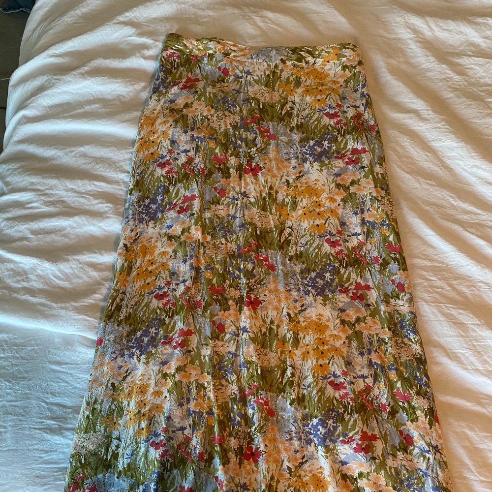 Reformation Midi Floral Skirt, Size OP, Loose Fit, Like New!